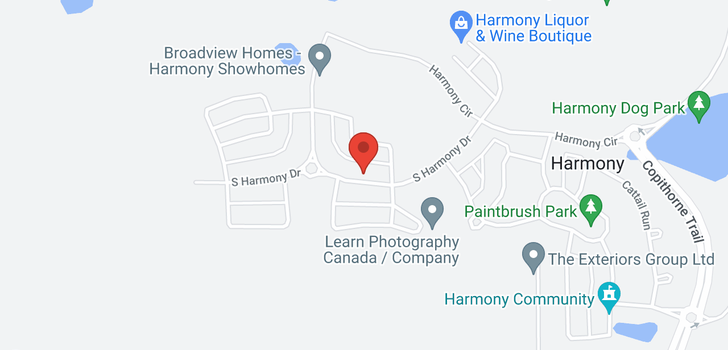 map of 320 South Harmony Drive
